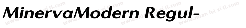 MinervaModern Regul字体转换